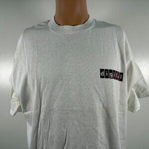 Vintage Galaxy Digital T Shirt Mens Size L Get Connected Promo Software 90s